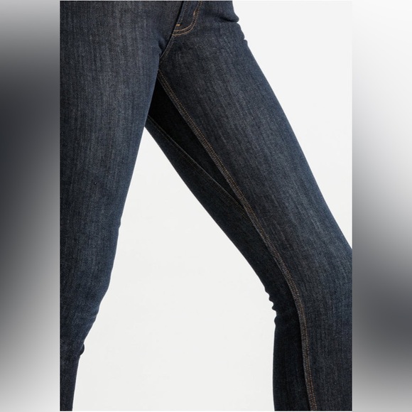 Duer Women's Fireside Denim Slim Straight - Dark Stone - Picture 5 of 7